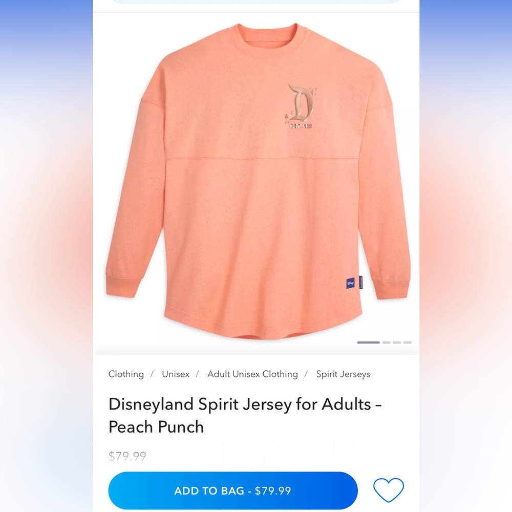 Disneyland Spirit Jersey Peach Punch